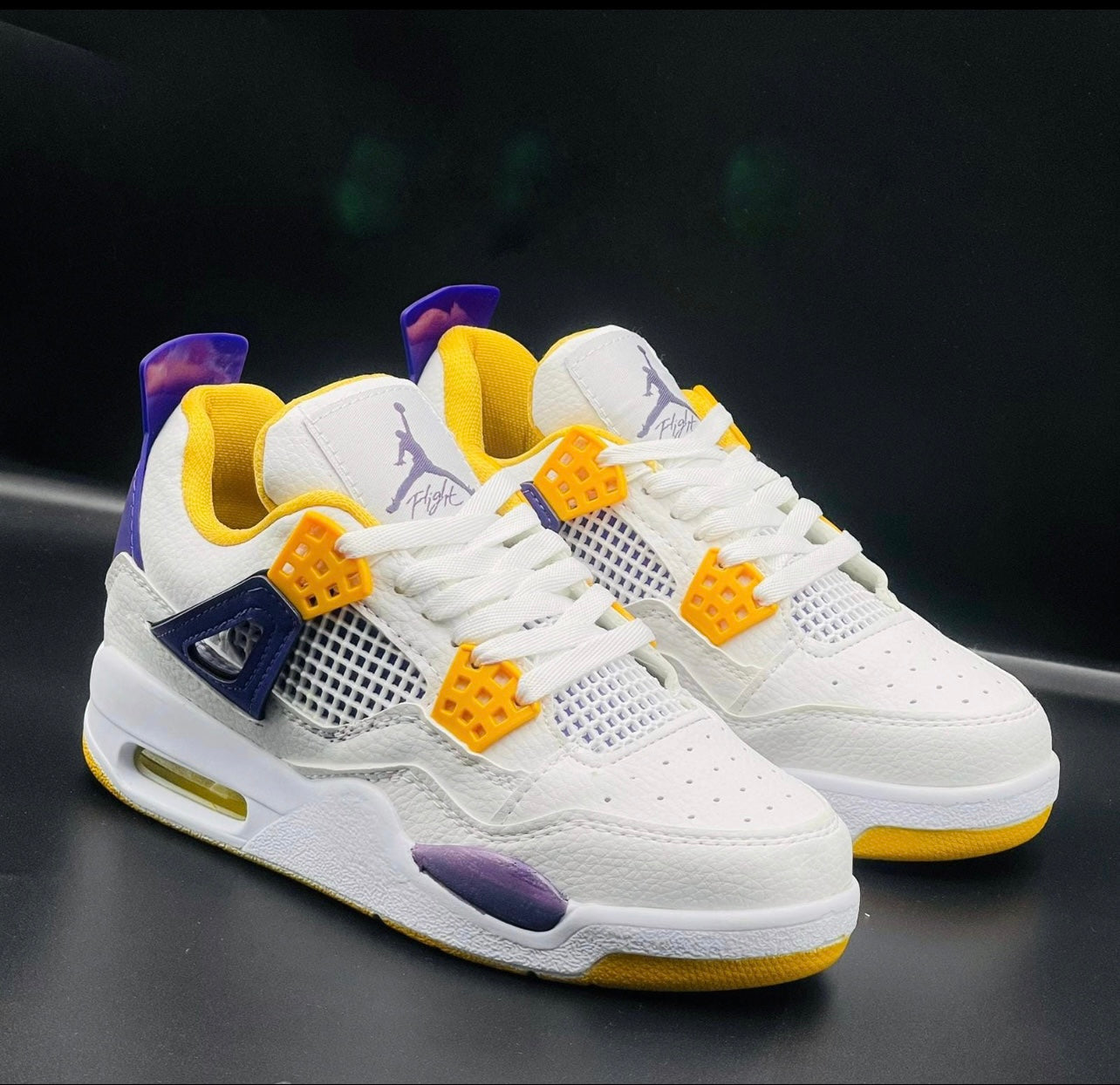 Air Jordan 4 Purple/Yellow